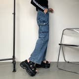 ウエスト折り返しデニムカーゴパンツ | non-hedge | 詳細画像17
