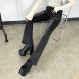 ストーンデニムフレアパンツ | non-hedge | 詳細画像4
