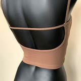 リブボタンバックオープンキャミソール | non-hedge  | 詳細画像13 