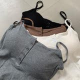 リブボタンバックオープンキャミソール | non-hedge  | 詳細画像15 