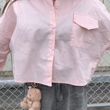 袖シャーリングショートシャツ | non-hedge  | 詳細画像10 