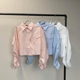 袖シャーリングショートシャツ | non-hedge  | 詳細画像16 