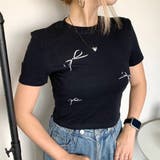 ブラック | ★WEB限定★リボンショートTEE | non-hedge