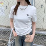 オフホワイト | ★WEB限定★ハート刺繍ワンポイントTシャツ | non-hedge