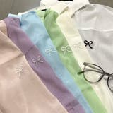 リボン刺繍シアーシャツ | non-hedge | 詳細画像32