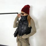 ブラック | 合成皮革中綿ベスト | non-hedge