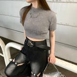 ビジューシャギーショートトップス | non-hedge | 詳細画像11