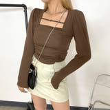 ブラウン | フロントドロストチョーカーT | non-hedge