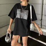 ヒョウ柄ビッグTシャツ | non-hedge | 詳細画像1