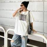 ヒョウ柄ビッグTシャツ | non-hedge | 詳細画像15