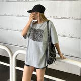 ヒョウ柄ビッグTシャツ | non-hedge | 詳細画像5