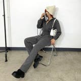 チャコール | ストーンZIPパーカー・パンツセットアップ | non-hedge 