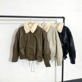 合成皮革エリフェイクファーブルゾン | non-hedge | 詳細画像27
