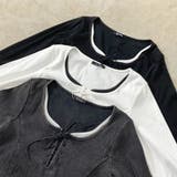 レースアップリブショートトップス | non-hedge  | 詳細画像22 