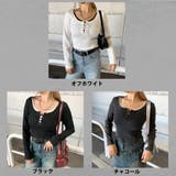 レースアップリブショートトップス | non-hedge  | 詳細画像24 