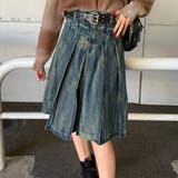 デニムタックミドルスカート | non-hedge | 詳細画像10