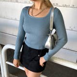 ブルー | リブスクエアトップス | non-hedge 