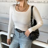 オフホワイト | リブスクエアトップス | non-hedge 