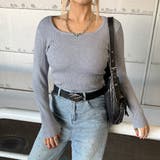 グレー | リブスクエアトップス | non-hedge 