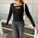 ブラック | シルバーロゴサイドドロストトップス | non-hedge