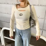 オフホワイト | シルバーロゴサイドドロストトップス | non-hedge