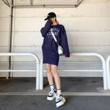 カレッジロゴニットプルオーバー・スカートセットアップ | non-hedge  | 詳細画像1 