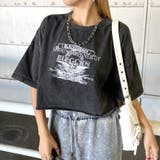 ブラック×グレー | ブリーチロゴショートT | non-hedge