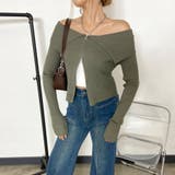 ZIPオフショルリブニット | non-hedge  | 詳細画像9 