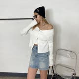 ZIPオフショルリブニット | non-hedge  | 詳細画像11 