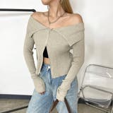 ZIPオフショルリブニット | non-hedge  | 詳細画像3 