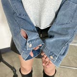 デニム切替ショートトップス | non-hedge  | 詳細画像11 
