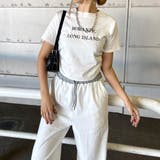 オフホワイト | ロゴ刺繍Tシャツ・パンツセットアップ | non-hedge
