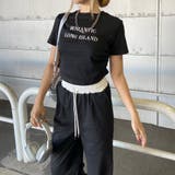 ブラック | ロゴ刺繍Tシャツ・パンツセットアップ | non-hedge