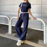 ロゴ刺繍Tシャツ・パンツセットアップ | non-hedge | 詳細画像4