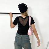 刺繍ロゴバックシアーTシャツ | non-hedge | 詳細画像13