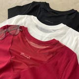 刺繍ロゴバックシアーTシャツ | non-hedge | 詳細画像20