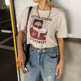 ベージュ | 転写ショートTシャツ | non-hedge 