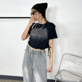 ロゴサイドドロストブリーチTシャツ | non-hedge | 詳細画像18