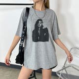 グレー | ビッグ転写Tシャツ | non-hedge