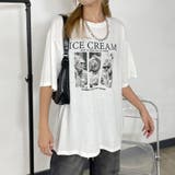 オフホワイト | ICE転写ビッグTシャツ | non-hedge