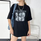 ブラック | ICE転写ビッグTシャツ | non-hedge