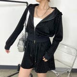 ブラック | ストーンパーカー・ショートパンツセットアップ | non-hedge