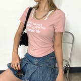 ロゴアンサンブル風サイドドロストTシャツ | non-hedge | 詳細画像1