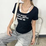 ロゴアンサンブル風サイドドロストTシャツ | non-hedge | 詳細画像7