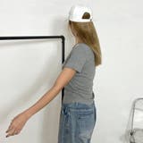 ロゴアンサンブル風サイドドロストTシャツ | non-hedge | 詳細画像13