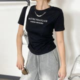 ブラック | アクセ付きサイドドロストTシャツ | non-hedge
