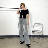 ZIPオフショルリブニットトップス | non-hedge  | 詳細画像10 