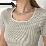 スクエアリブニットT | non-hedge  | 詳細画像5 