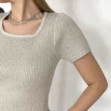 スクエアリブニットT | non-hedge  | 詳細画像7 