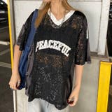 ブラック | レースロゴビッグトップス | non-hedge